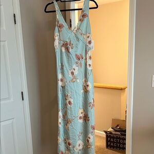 a new day Light Blue Floral Maxi Dress